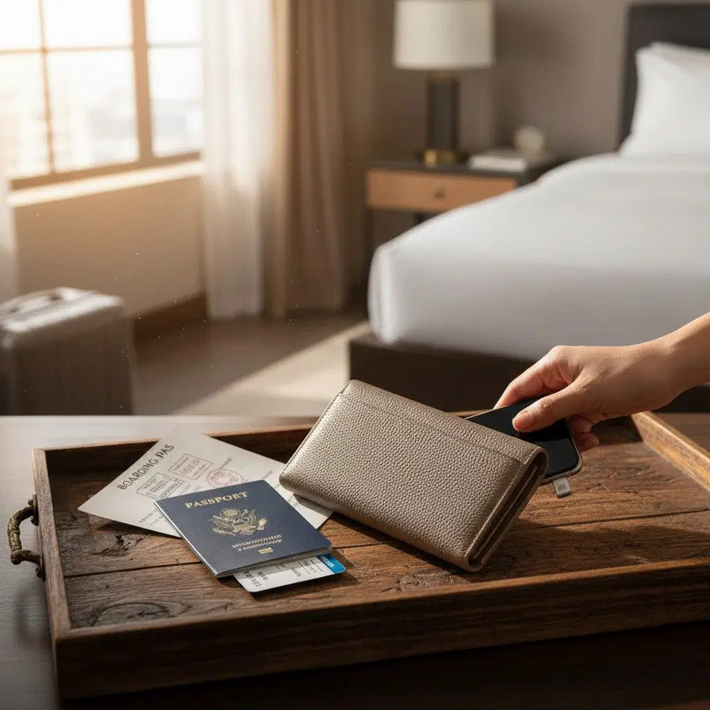 Travel Tech Wallet – Passport, Cards & Cables, One Grab