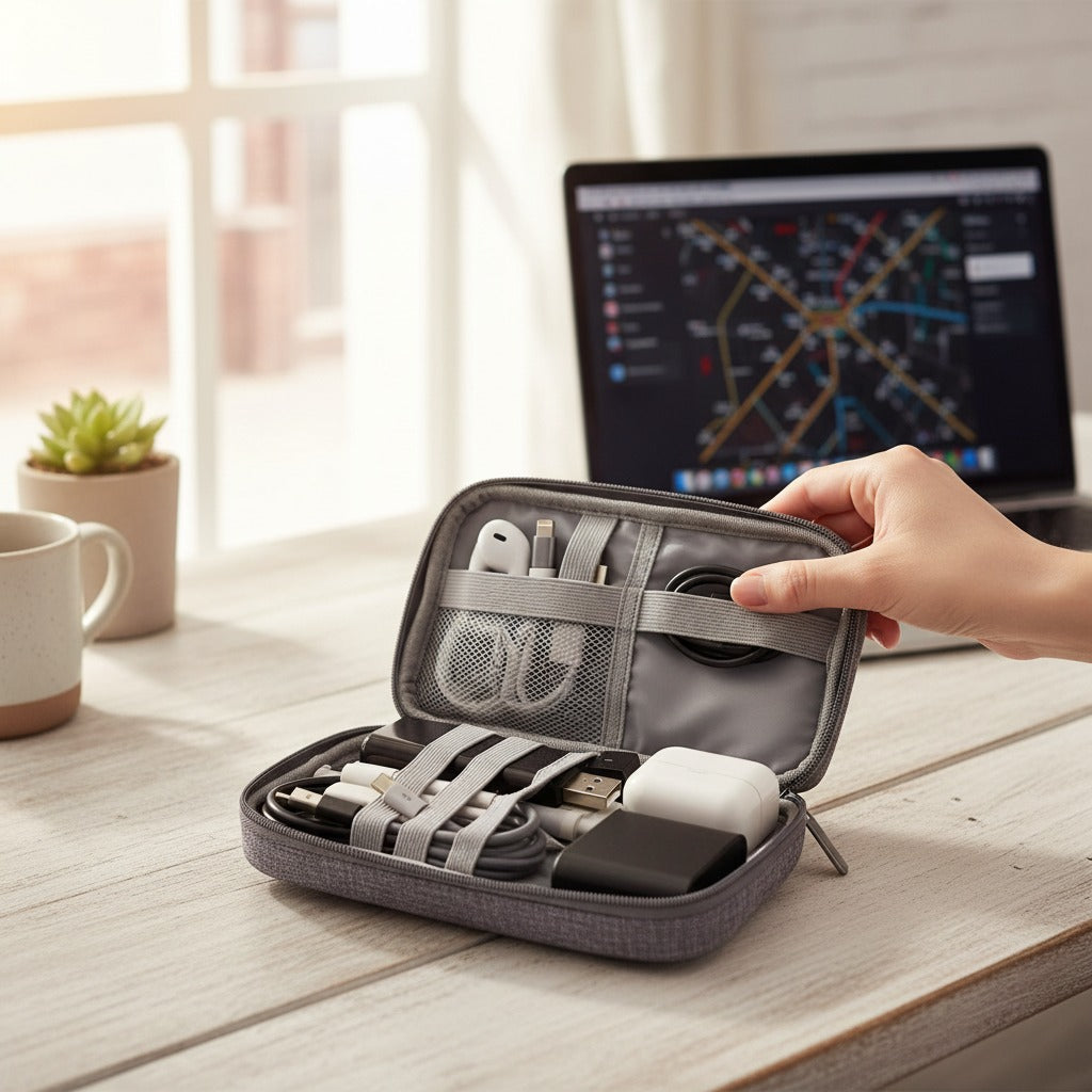 CordNest waterproof tech organizer for cables chargers and gadgets