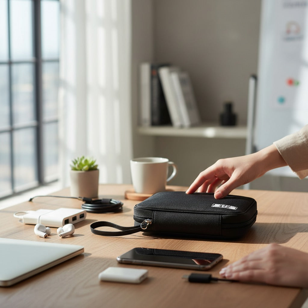 CordNest waterproof tech organizer for cables chargers and gadgets