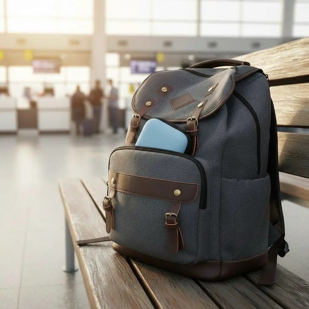 Mini Tech Travel Pouch – Small Bag for Earbuds, Adapters & Memory Cards