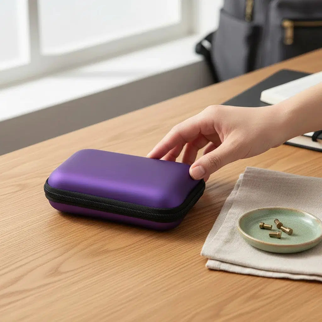 Mini Tech Travel Pouch – Small Bag for Earbuds, Adapters & Memory Cards