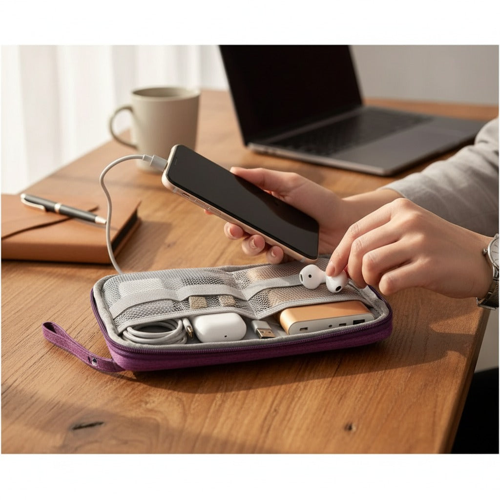 CordNest waterproof tech organizer for cables chargers and gadgets