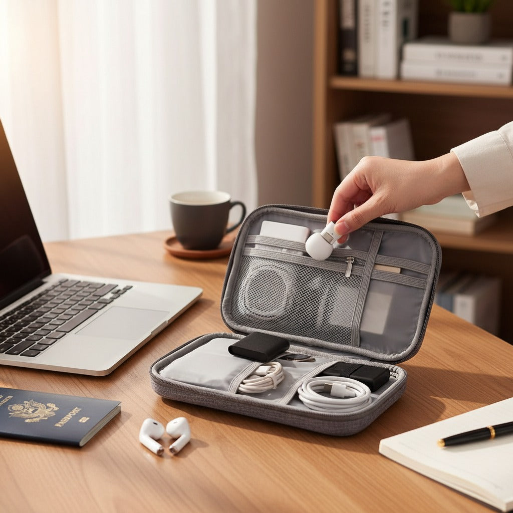 CordNest waterproof tech organizer for cables chargers and gadgets