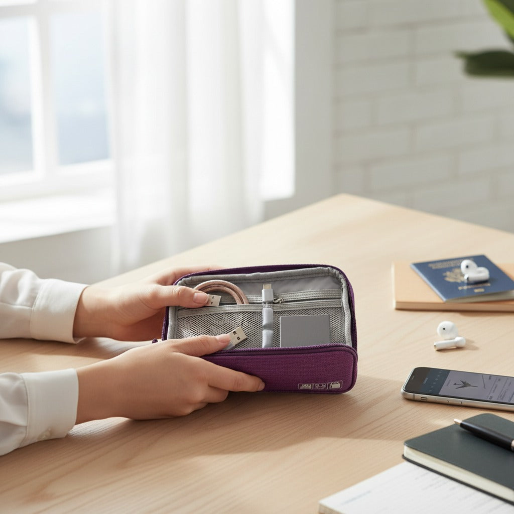 CordNest waterproof tech organizer for cables chargers and gadgets