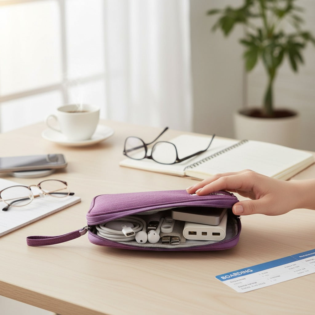 CordNest waterproof tech organizer for cables chargers and gadgets
