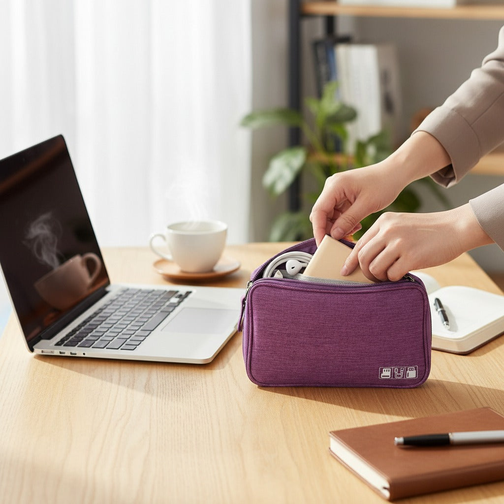 CordNest waterproof tech organizer for cables chargers and gadgets