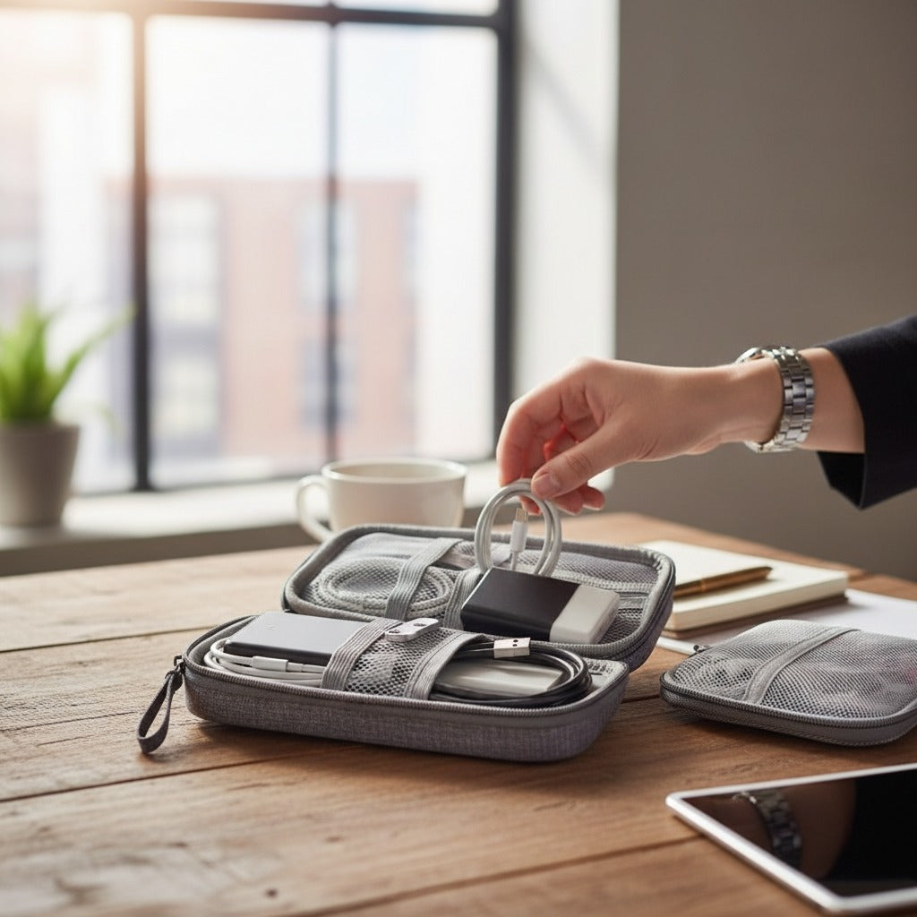 CordNest waterproof tech organizer for cables chargers and gadgets