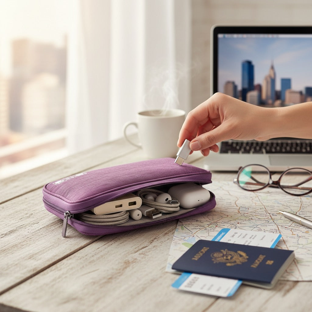 CordNest waterproof tech organizer for cables chargers and gadgets