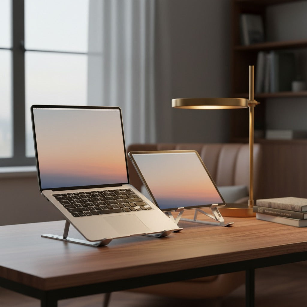Foldable Laptop Stand – 10-Position Height Adjustable, Fits 10–17 Inch Laptops