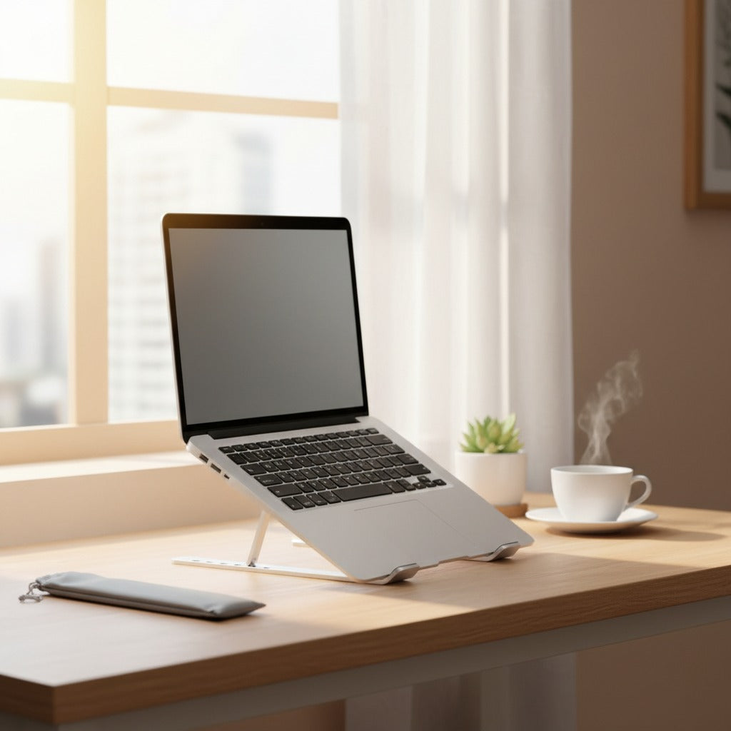 Foldable Laptop Stand – 10-Position Height Adjustable, Fits 10–17 Inch Laptops