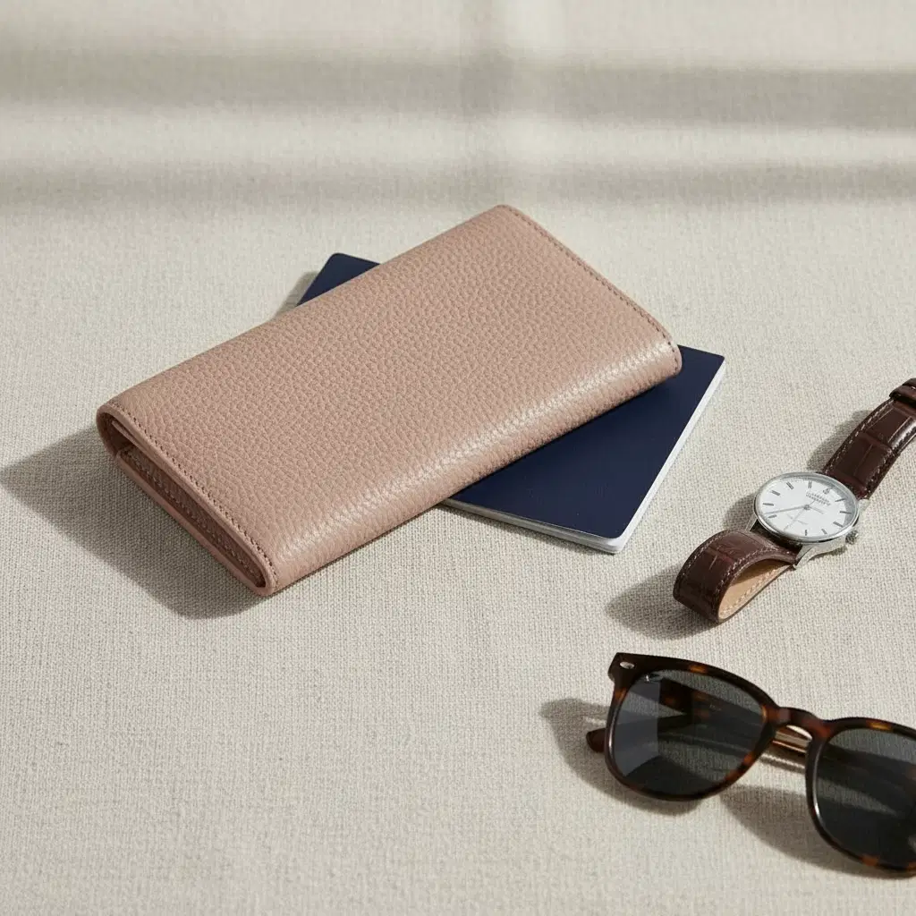 Blush travel tech wallet