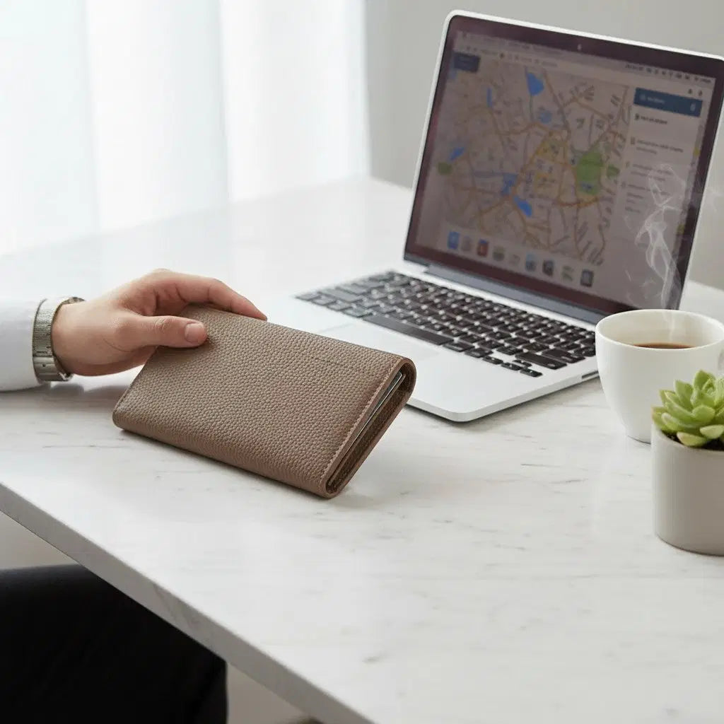 Travel Tech Organiser Brown Compact