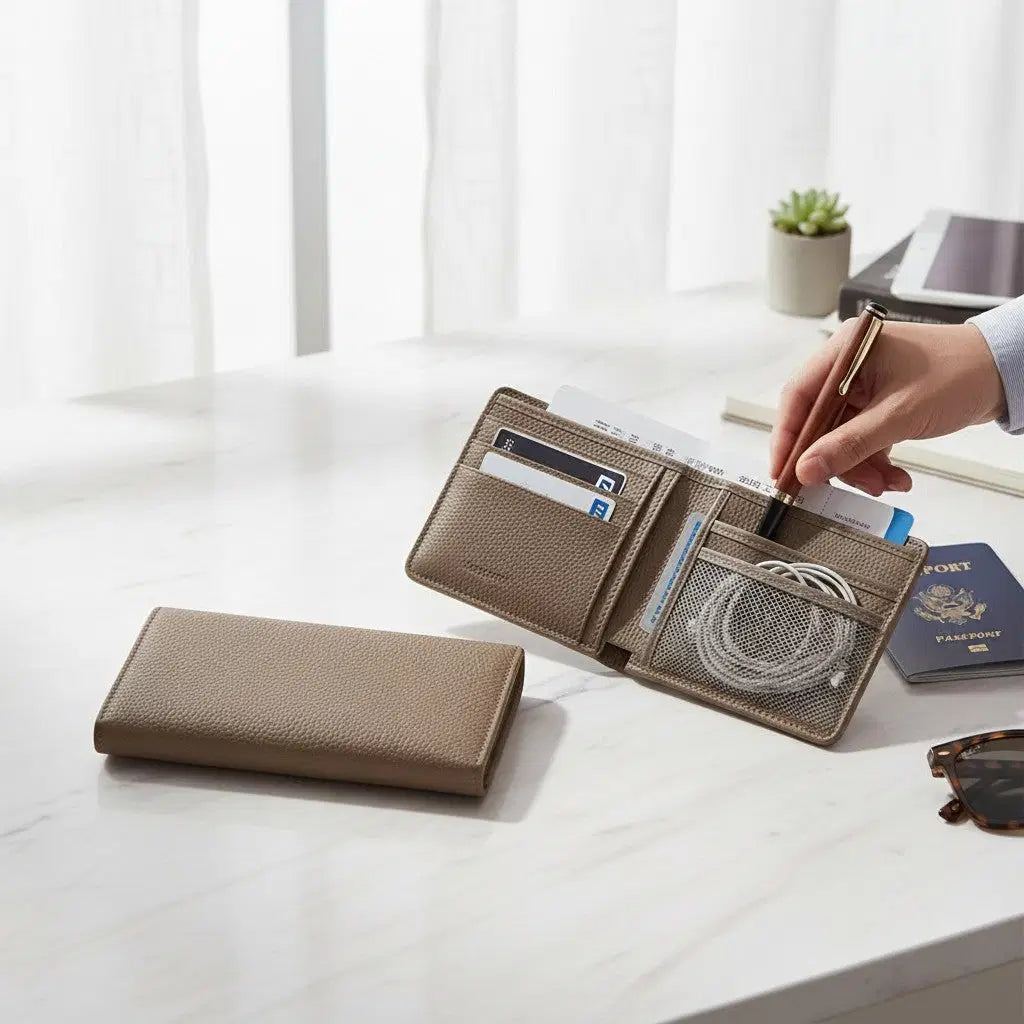 Travel Tech Organiser Brown Twin Set