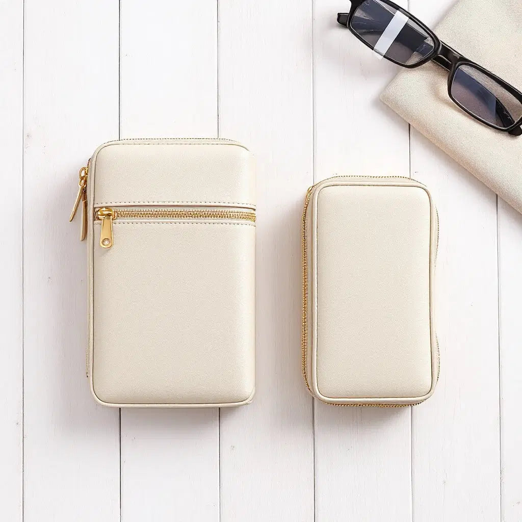 Travel Tech Organiser Beige Twin Set